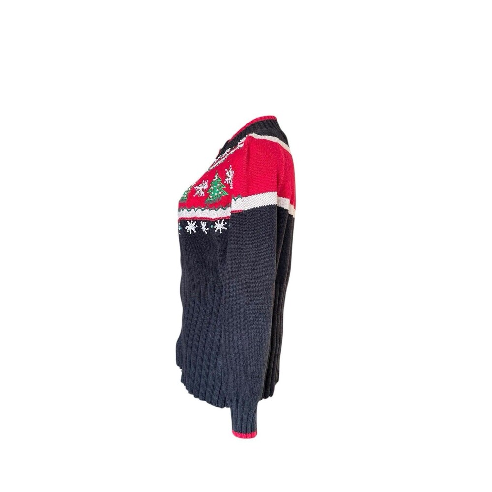 ASO Judy Greer Halloween Kills Christmas Sweater Size L Tiara International Ugly - Picture 3 of 14